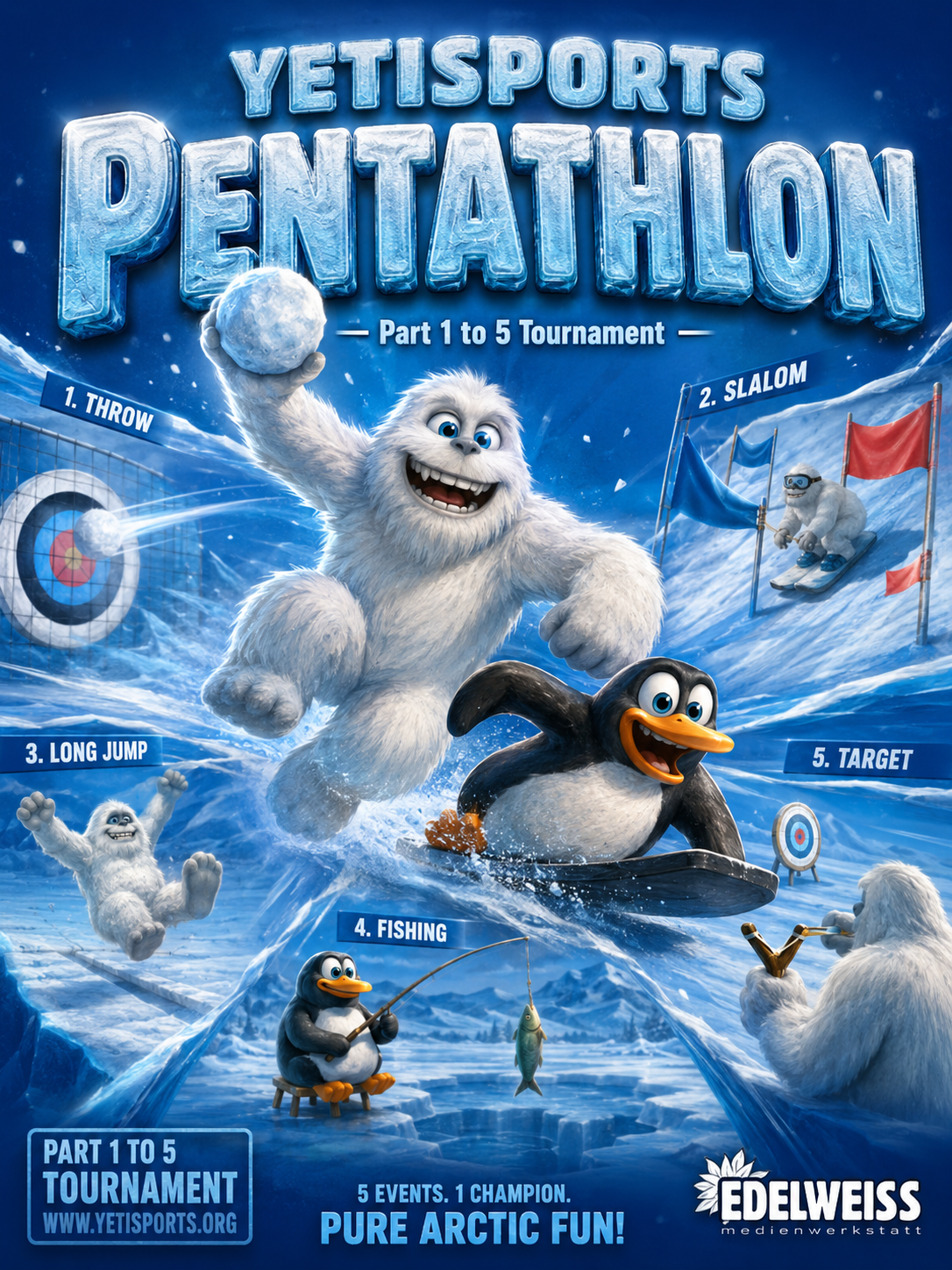 Cover von Yeti - Pentathlon